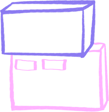 pink and purple boxes PNG, SVG