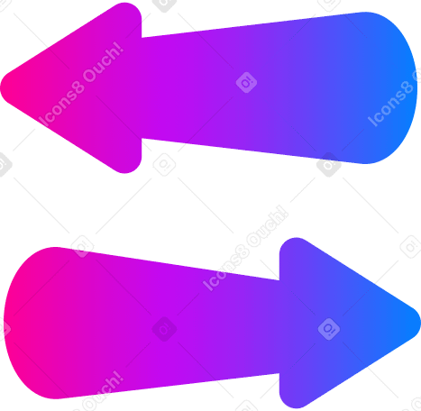 arrows with gradient PNG, SVG