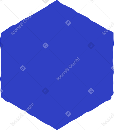 hexagon blue Illustration in PNG, SVG