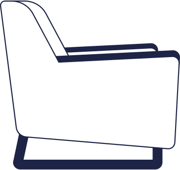 armchair line PNG, SVG