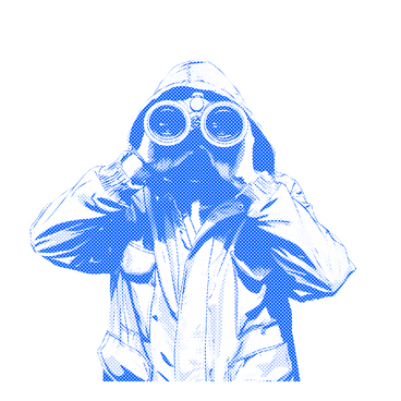 Explorer with the binoculars в PNG, SVG