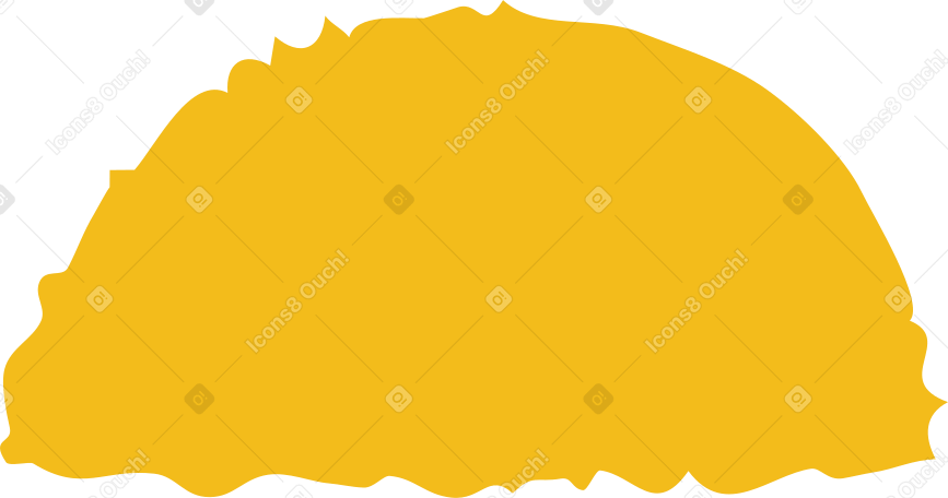 yellow semicircle PNG, SVG