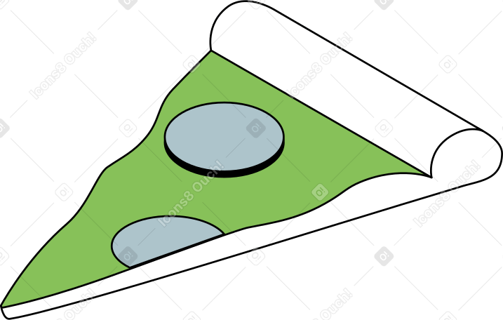 slice of pizza Illustration in PNG, SVG