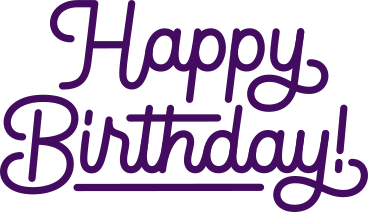 lettering happy birthday text PNG, SVG
