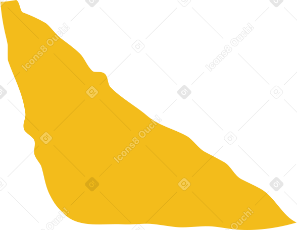yellow scalene triangle PNG, SVG