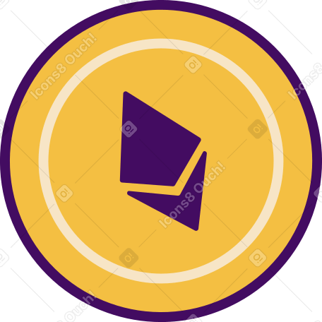 ethereum coin PNG, SVG