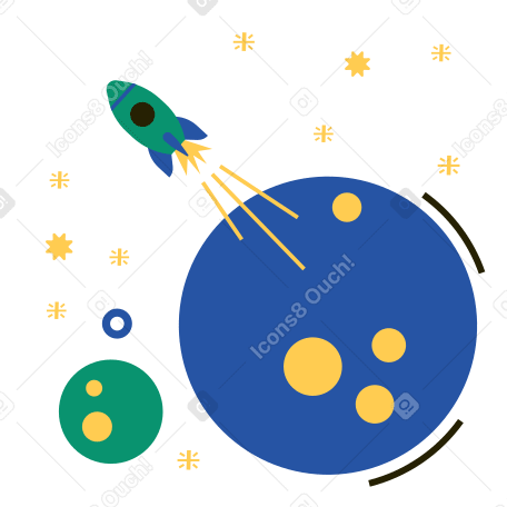 Space Illustration in PNG, SVG