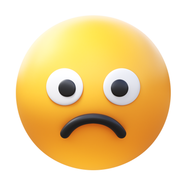 frowning face PNG, SVG