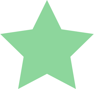 Green star PNG, SVG
