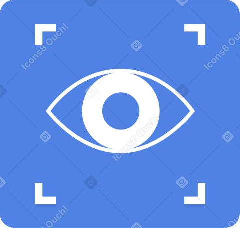 eye in a frame PNG, SVG