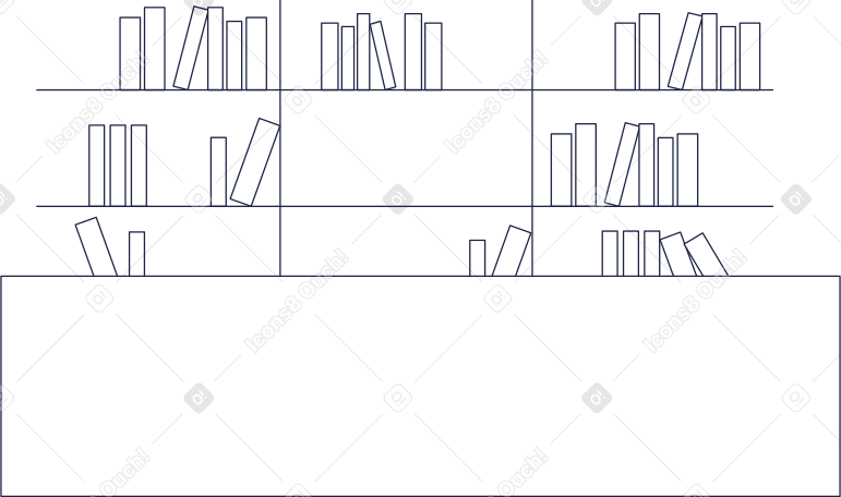 Bibliothèque en arrière-plan PNG, SVG