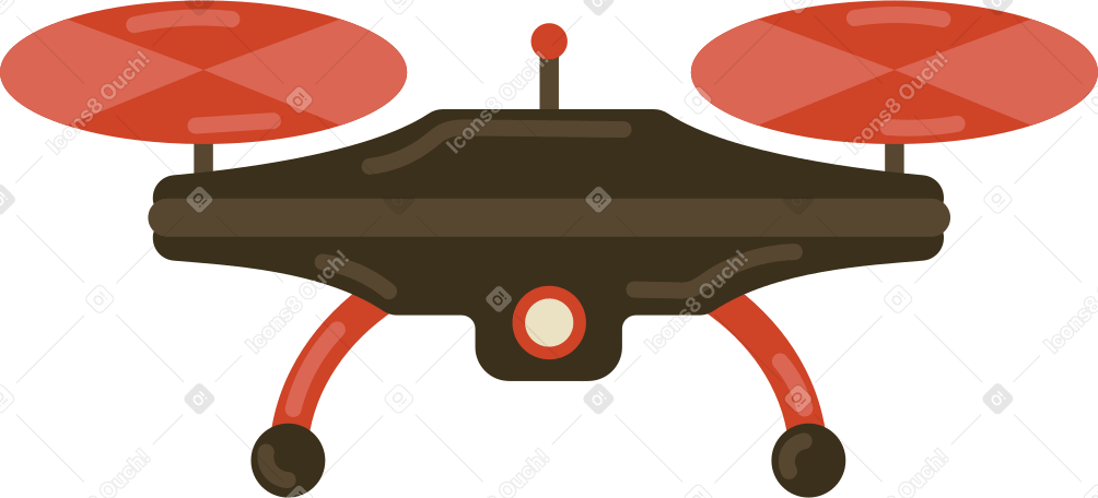 drone Illustration in PNG, SVG