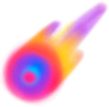 big colorful comet PNG, SVG
