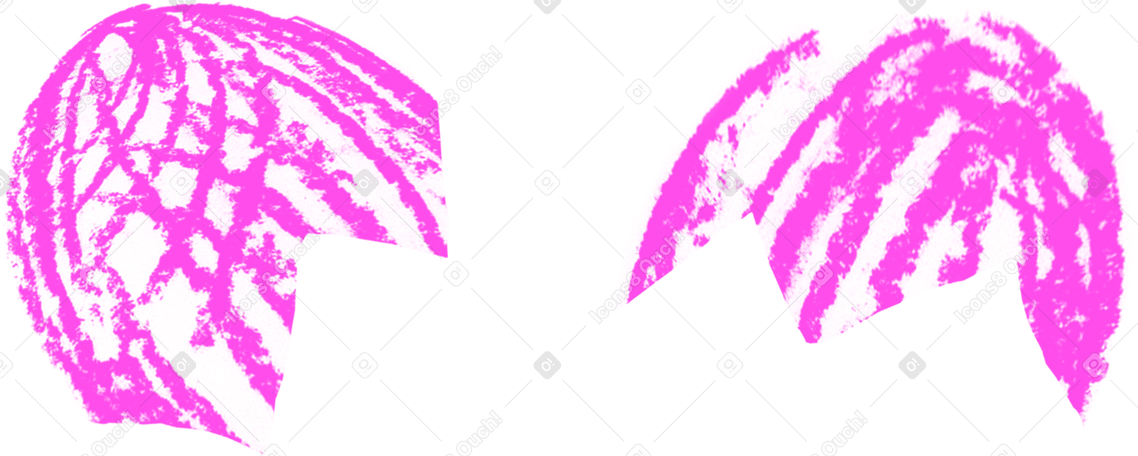 broken pink egg PNG、SVG