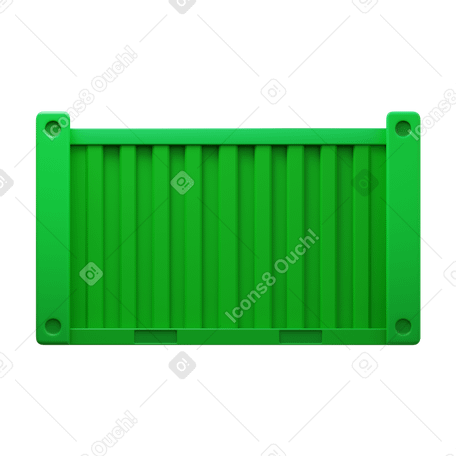 3D shipping container PNG、SVG