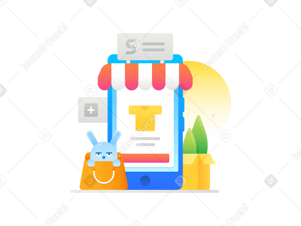 shopping en ligne PNG, SVG