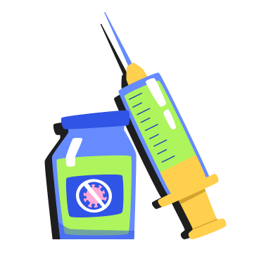 Covid vaccine and syringe PNG, SVG