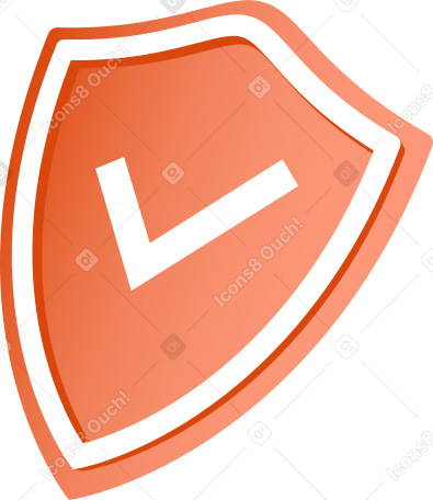shield with the check icon PNG, SVG