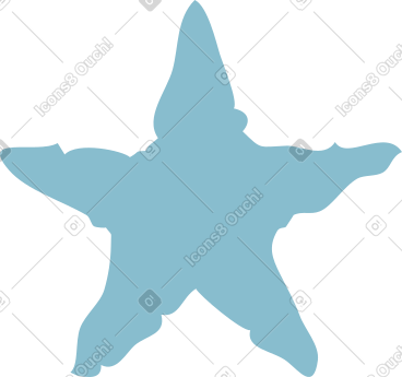 Blue star shape PNG, SVG