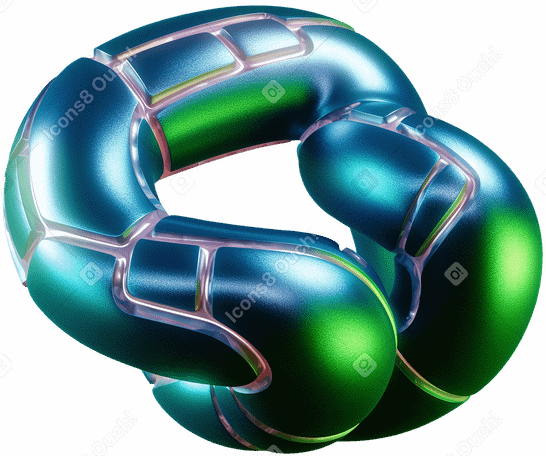 d abstract glossy form PNG、SVG
