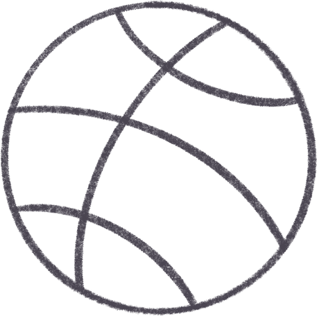 basketball Illustration in PNG, SVG