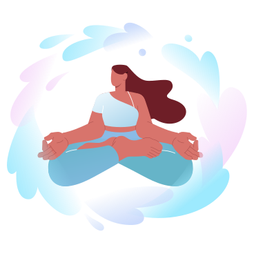 Woman meditating in lotus position PNG, SVG