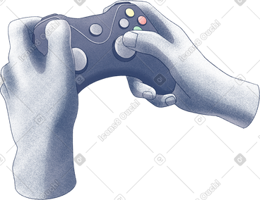 Hands with joystick PNG, SVG