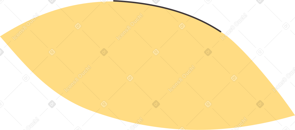 黄色枕头的一部分 PNG, SVG