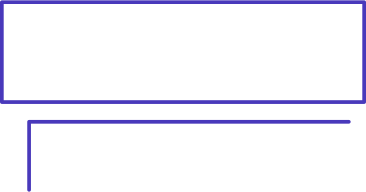 Linear rectangle with connecting line PNG, SVG