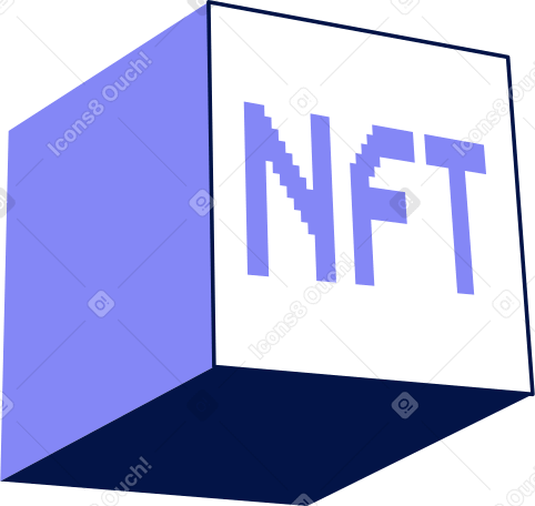 nft cube PNG, SVG