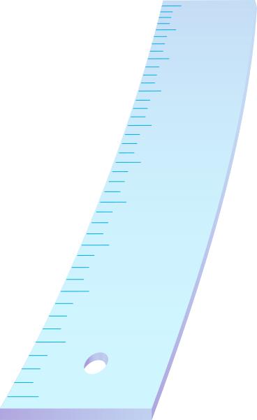 Gebogenes lineal PNG, SVG