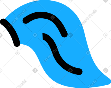 Blue tail PNG, SVG