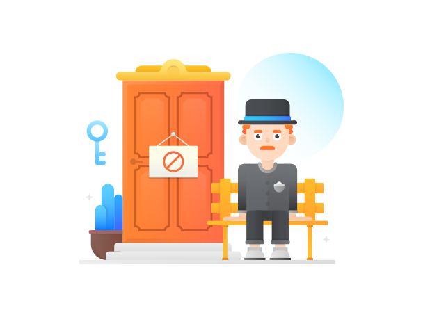 Logged out Illustration in PNG, SVG