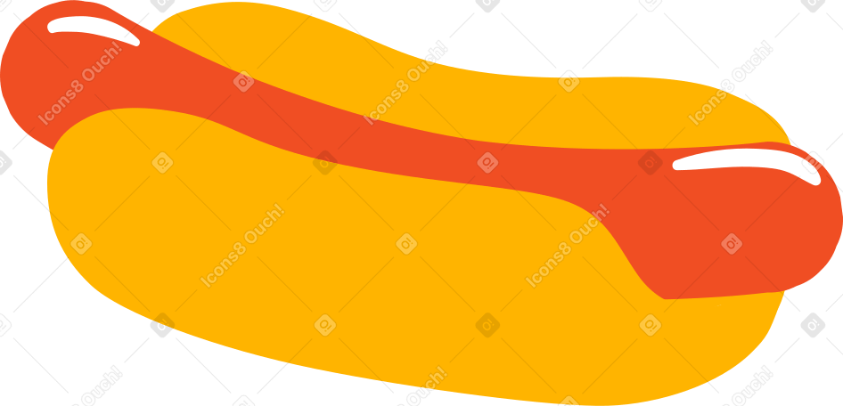 hot dog Illustration in PNG, SVG