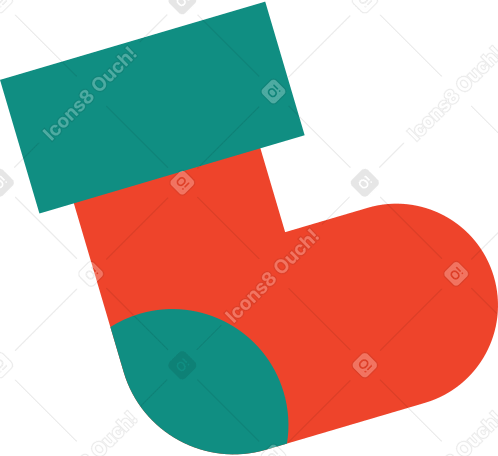 christmas stocking Illustration in PNG, SVG