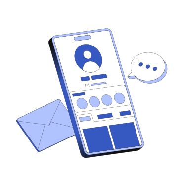 User profile on phone screen PNG, SVG