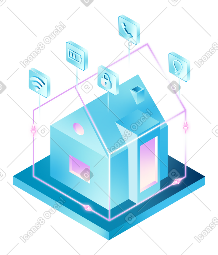 IoT插图、图像，PNG、SVG格式。