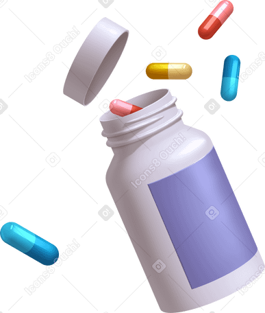 bottle of pills PNG、SVG