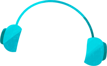 blue headphones PNG, SVG