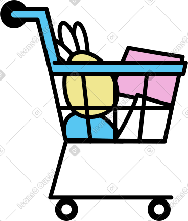Grocery basket PNG, SVG