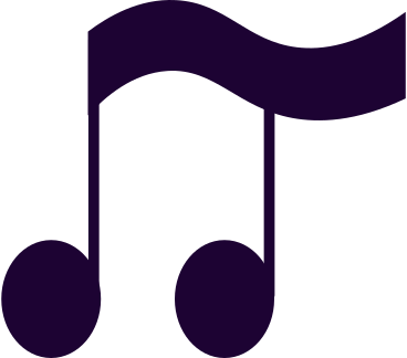 black musical note animated illustration in GIF, Lottie (JSON), AE
