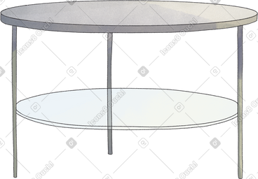 Coffee table PNG, SVG