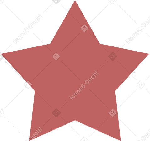 burgundy star Illustration in PNG, SVG
