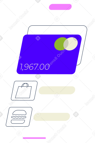 Interfaz de billetera digital PNG, SVG