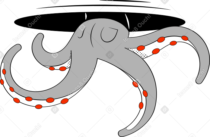 Tentáculos de pulpo PNG, SVG
