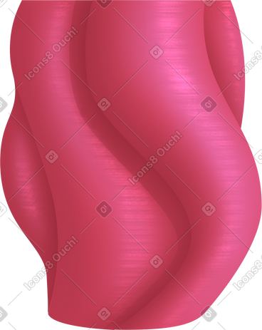 Pink printed vase PNG, SVG