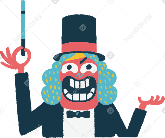 magician Illustration in PNG, SVG