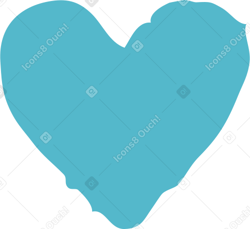 blue heart shape в PNG, SVG