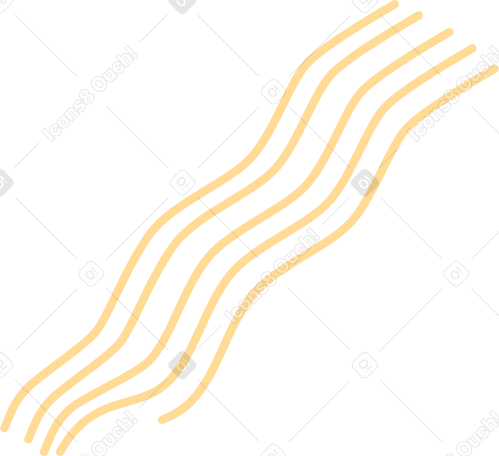 líneas onduladas amarillas PNG, SVG