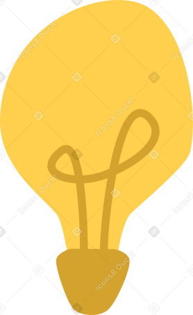 light bulb Illustration in PNG, SVG